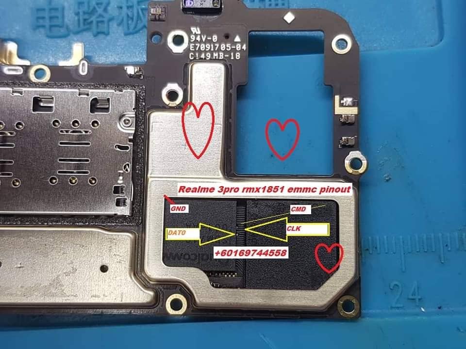 Realme 3pro ISP Point